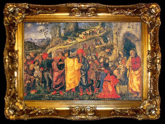 framed  Parentino, Bernardo The Adoration of the Magi, ta009-2